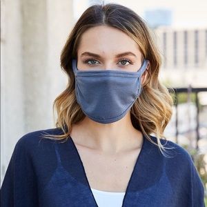Blue Gray Washable Face Mask